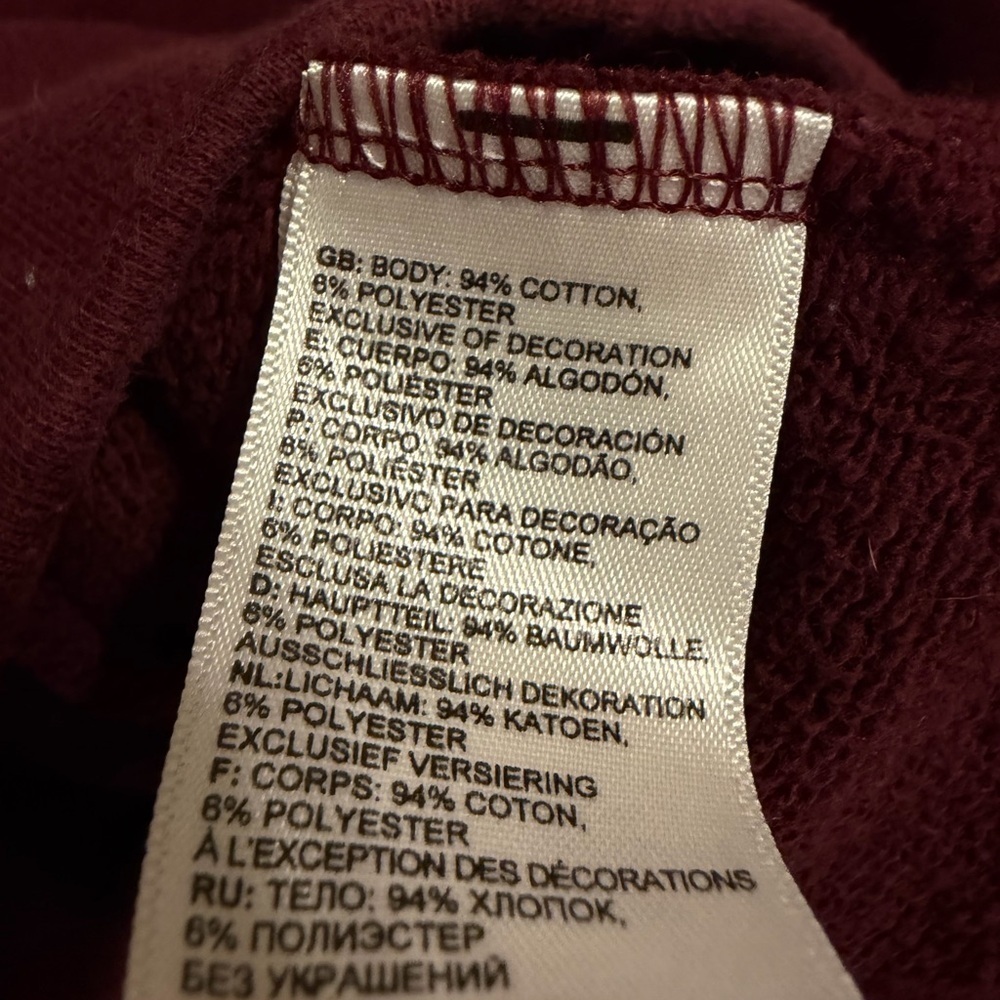 The North Face Burgundy Cozy Pullover Minimalist Mock Neck Women’s M - Picture 9 of 10